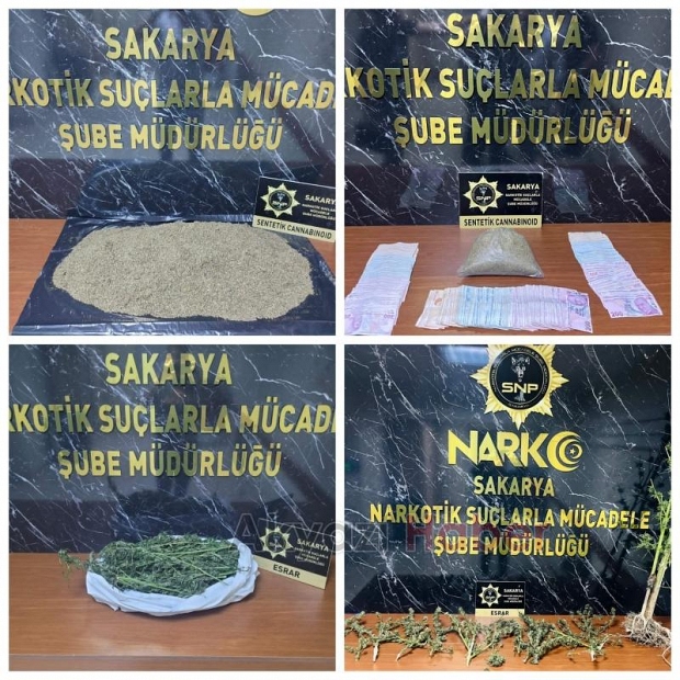Sakarya'da uyuşturucu tacirlerine darbe: 111 kişi yakalandı