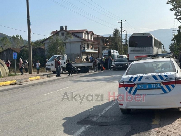 Kaskı sayesinde kazayı hafif yaralı atlattı