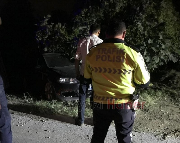 Akyazıda korkutan kaza