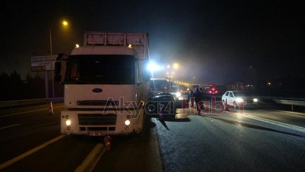 TEM'de korkunç kaza: 1 ölü, 2 yaralı