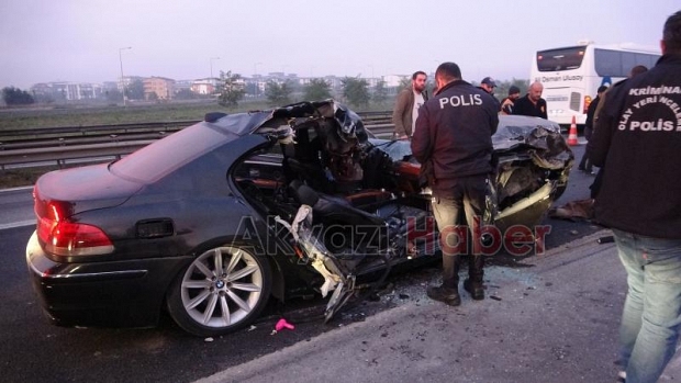 TEM'de korkunç kaza: 1 ölü, 2 yaralı
