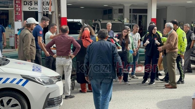 Bisikletin çarptığı kadın yaralandı