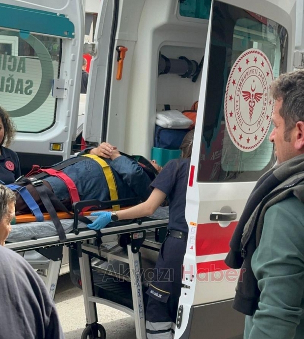 Bisikletin çarptığı kadın yaralandı