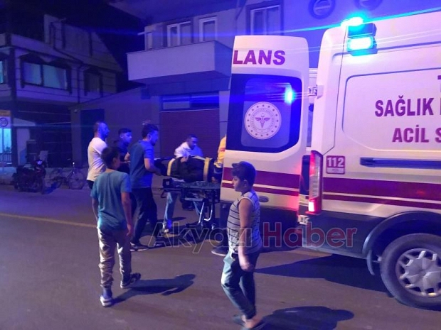 Cip ile çarpışan motosikletli yaralandı