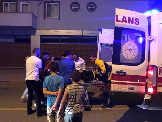 Cip ile çarpışan motosikletli yaralandı