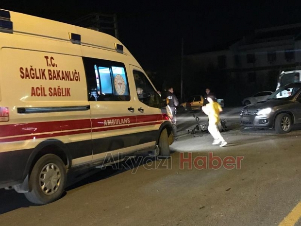 Cip ile çarpışan motosikletli yaralandı