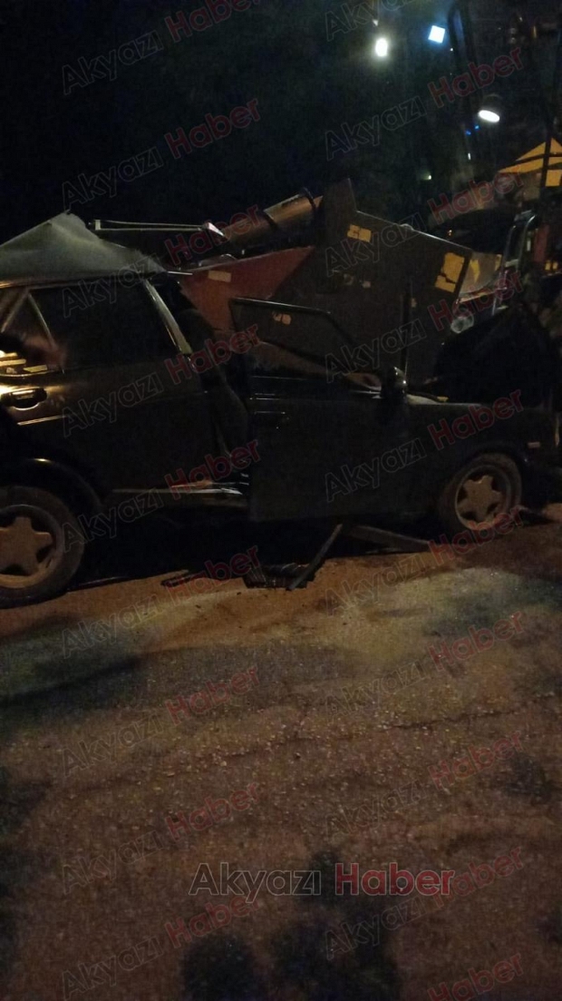 Akyazı'da feci kaza
