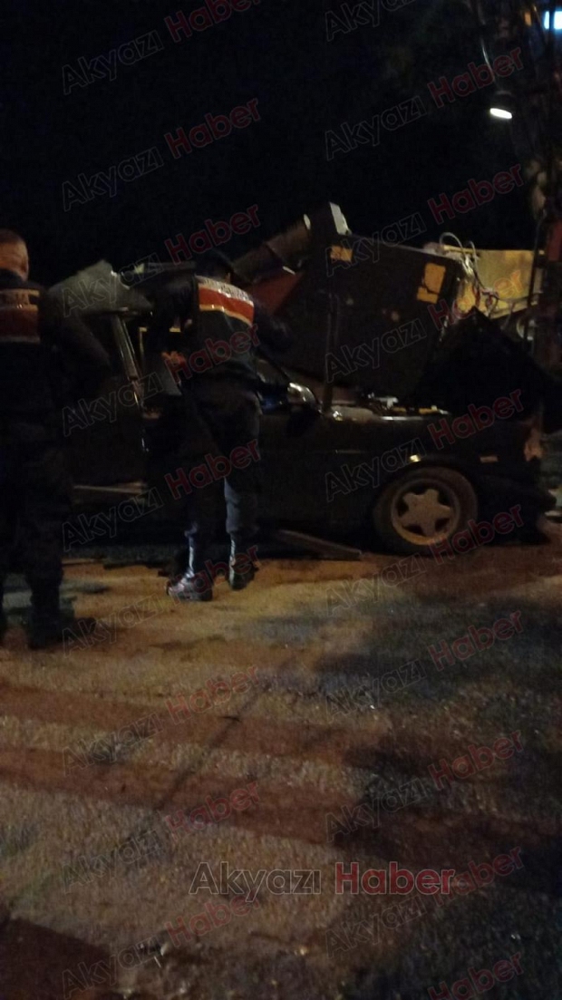 Akyazı'da feci kaza