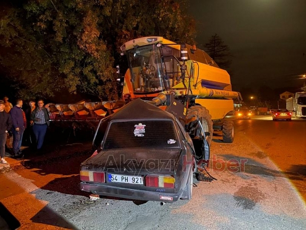 Akyazı'da feci kaza