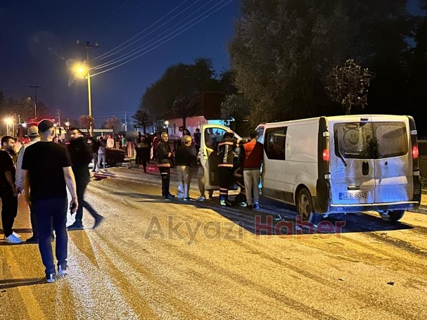 Akyazı'da Kaza 1 Hafif Yaralı