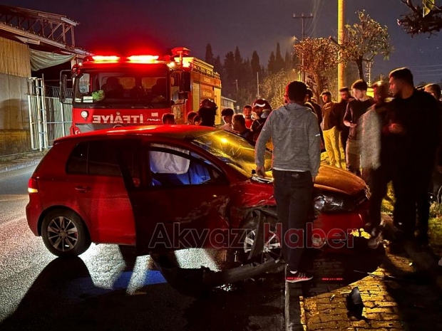 Akyazı'da Kaza 1 Hafif Yaralı