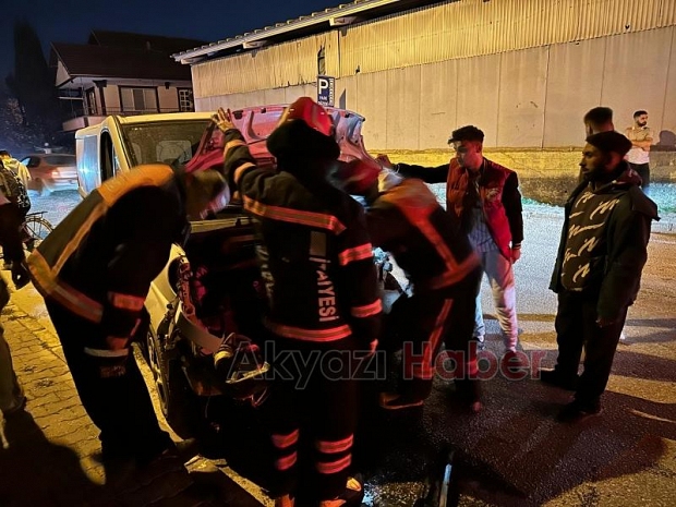 Akyazı'da Kaza 1 Hafif Yaralı