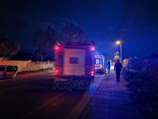 Tarlaya uçan otomobilde sürücü yaralandı