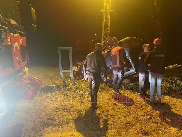 Ormanköy yolunda feci kaza