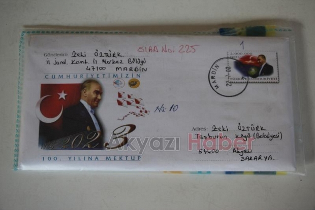 21 Yıl sonra kendisine yazdığı mektubu teslim aldı