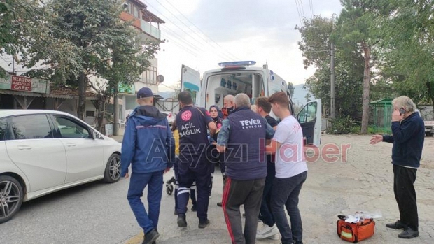 Motosiklet sürücüsü yaralandı