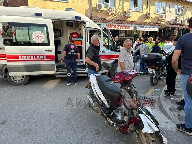 Pat pat ile çarpışan motosikletli yaralandı