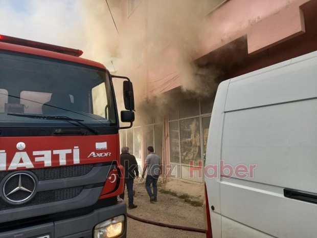 Hamak imalathanesinde korkutan yangın
