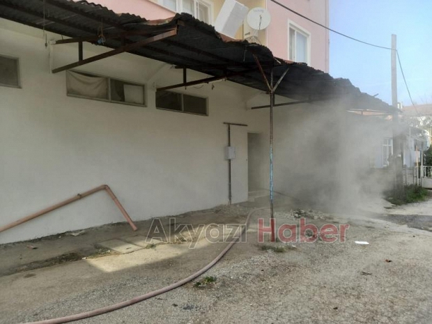 Hamak imalathanesinde korkutan yangın