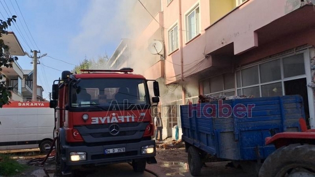Hamak imalathanesinde korkutan yangın