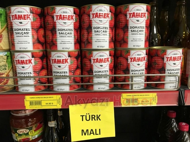 Akyazı Efecan Tanzim Satış Marketi'nden Filistin'e destek