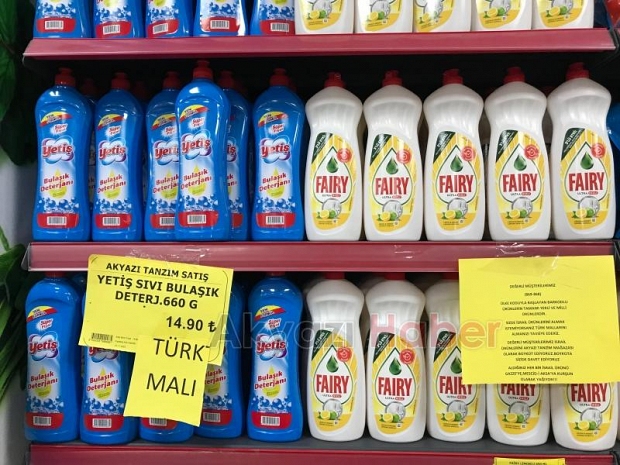 Akyazı Efecan Tanzim Satış Marketi'nden Filistin'e destek