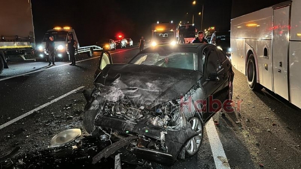 Sakarya-Düzce sınırında kaza: 1 ölü, 7 yaralı