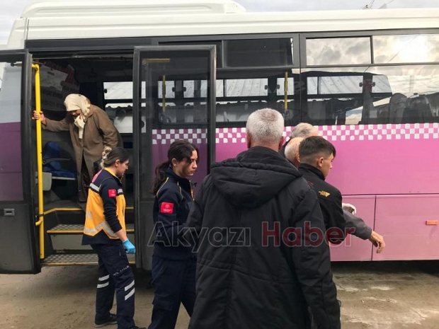 Halk otobüsünde panik anları