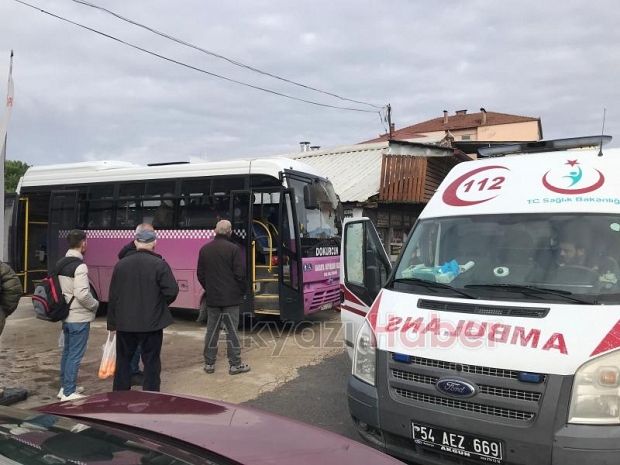 Halk otobüsünde panik anları