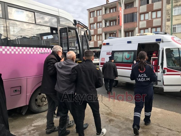 Halk otobüsünde panik anları