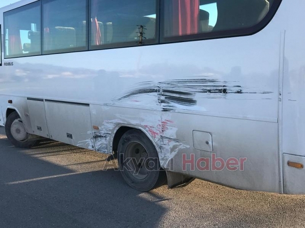 Hasta taşıyan ambulans kaz ayaptı