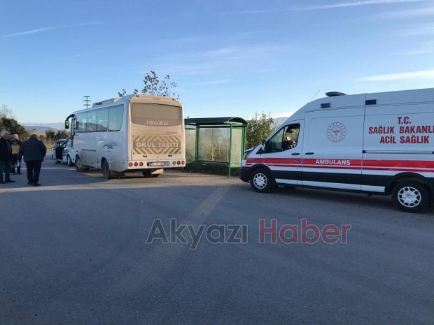 Hasta taşıyan ambulans kaz ayaptı