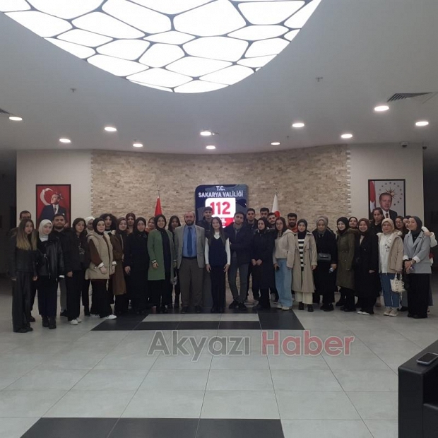 Akyazı Akyazı Sağlık Hizmetleri MYO öğrencilerinden 112'ye ziyaret