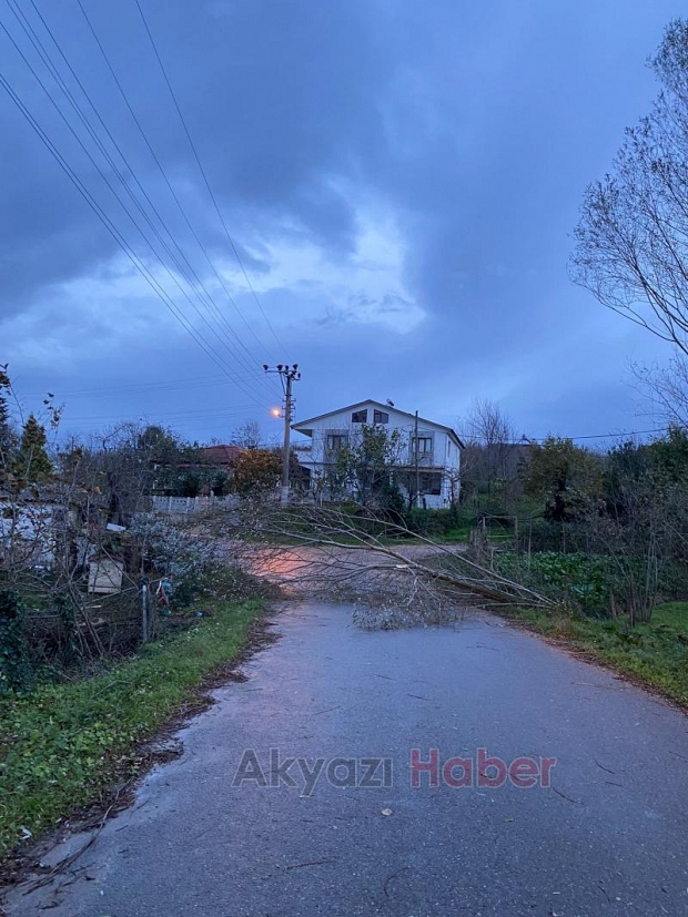 Fırtına Akyazıyı yıkıp geçti