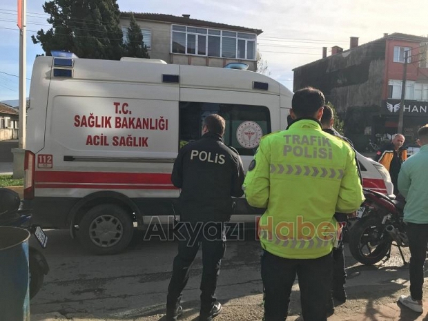 Otomobil ile motosiklet çarpıştı 1 yaralı
