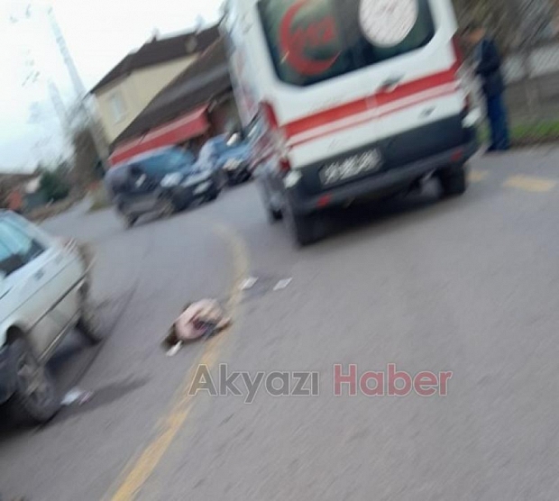 Öğrenciye otomobil çarptı: İşte kazanın saniyeler öncesi