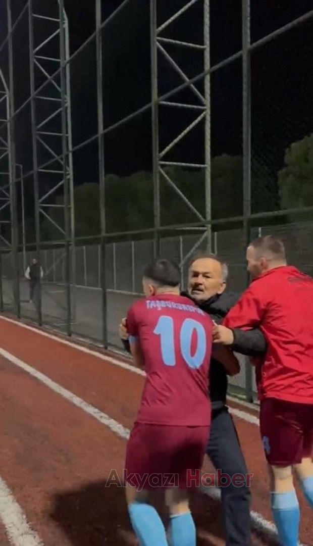 Taşburun-Beşköprü maçında saha boks ringine döndü