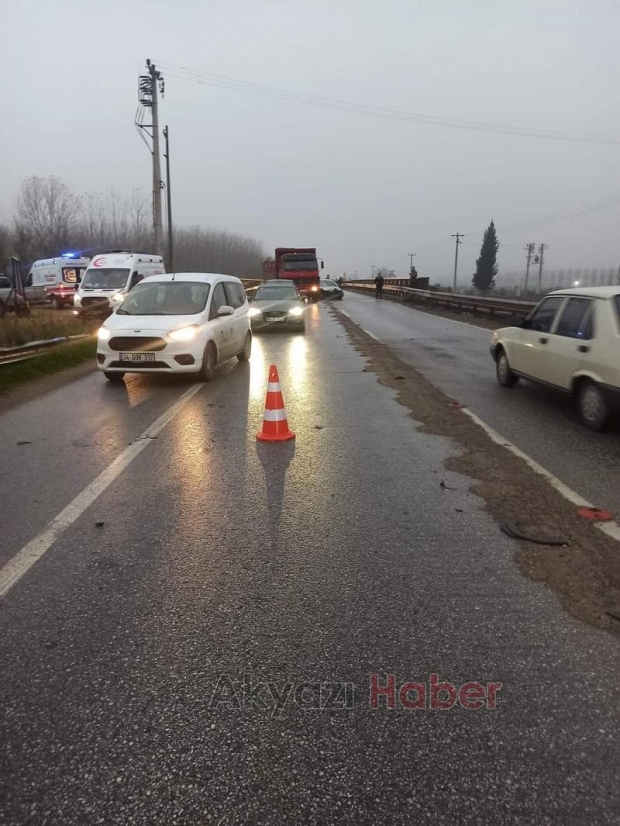 Mudurnu Köprüsünde feci kaza 3 yaralı