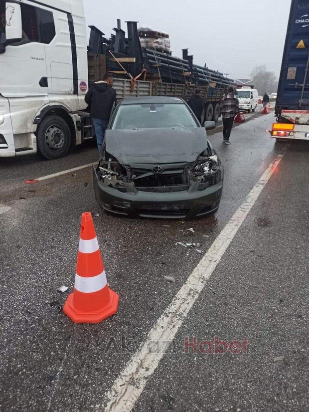 Mudurnu Köprüsünde feci kaza 3 yaralı