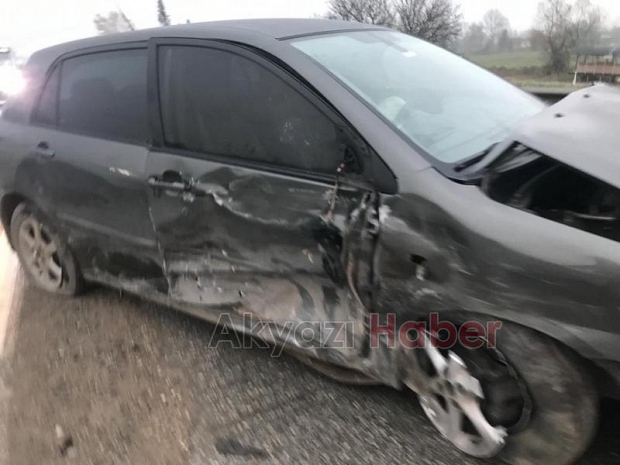 Mudurnu Köprüsünde feci kaza 3 yaralı