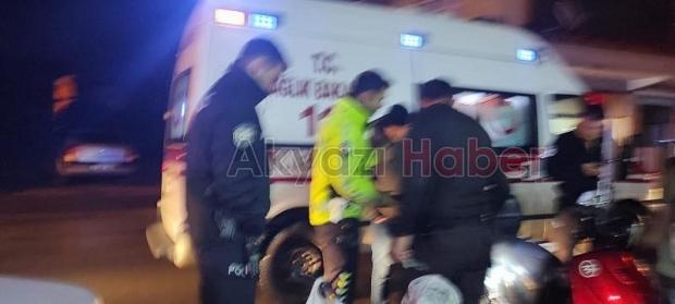 Elektrikli bisiklet yayaya çarptı