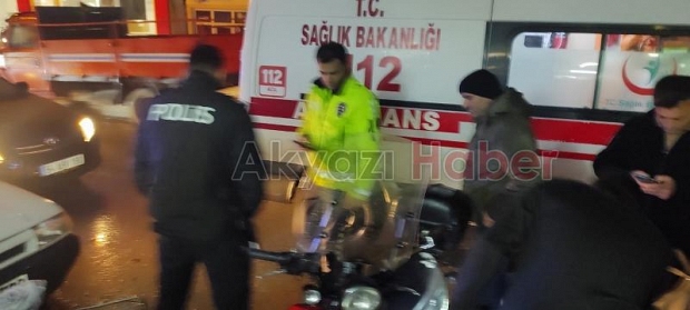 Elektrikli bisiklet yayaya çarptı