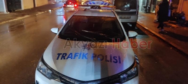 Elektrikli bisiklet yayaya çarptı