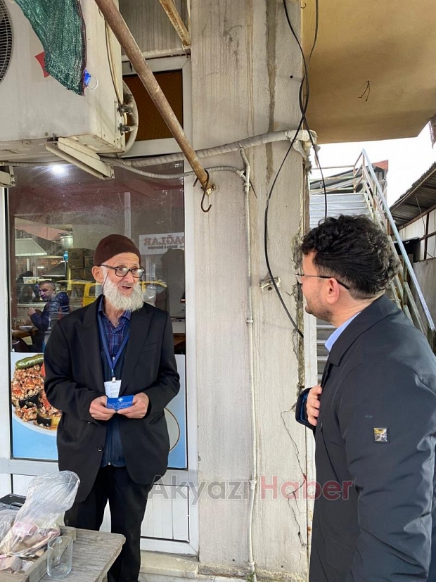 Murat Tepeçınar'dan pazar esnafı ve vatandaşları ziyaret