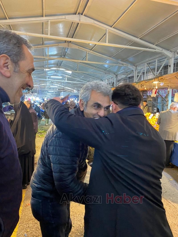 Murat Tepeçınar'dan pazar esnafı ve vatandaşları ziyaret