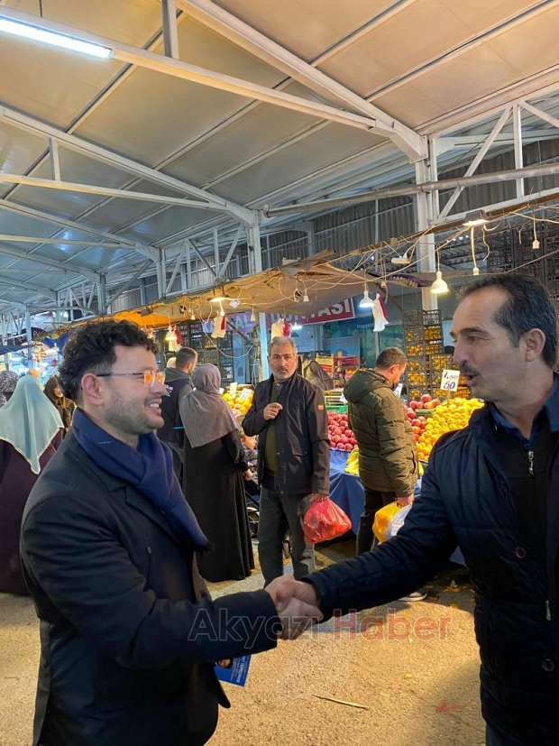 Murat Tepeçınar'dan pazar esnafı ve vatandaşları ziyaret
