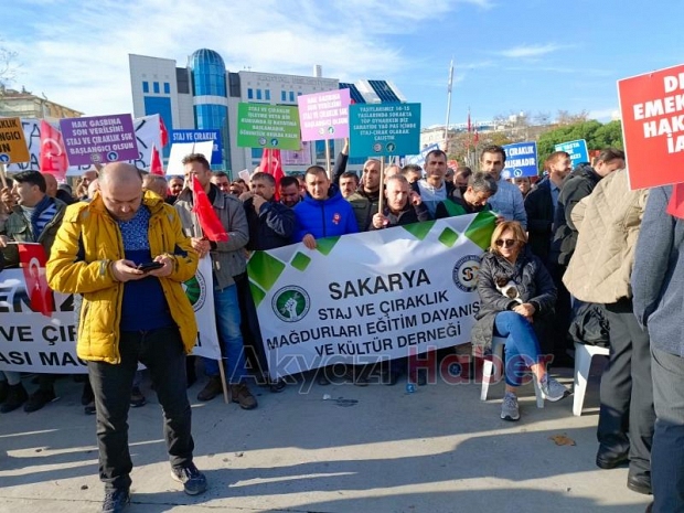 Staj ve çıraklık mağdurlarının mücadelesi sürüyor