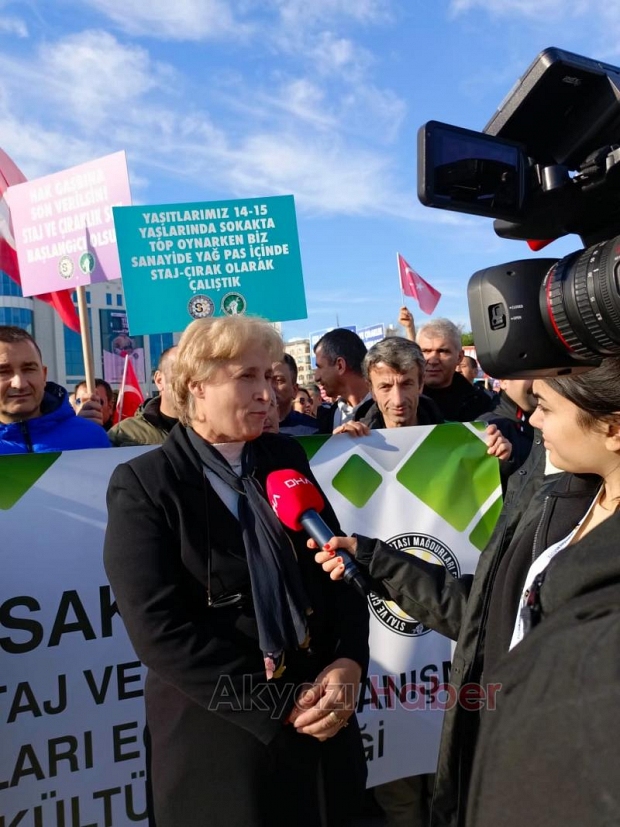 Staj ve çıraklık mağdurlarının mücadelesi sürüyor