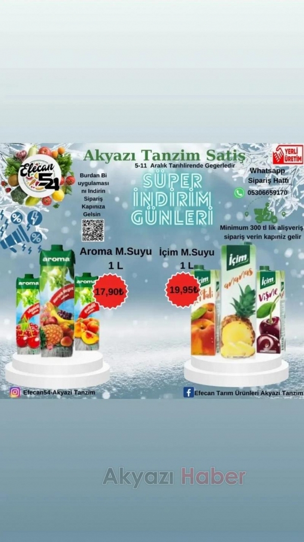 Efecan Tanzim Satış'ta kasada anında hediye çeki 