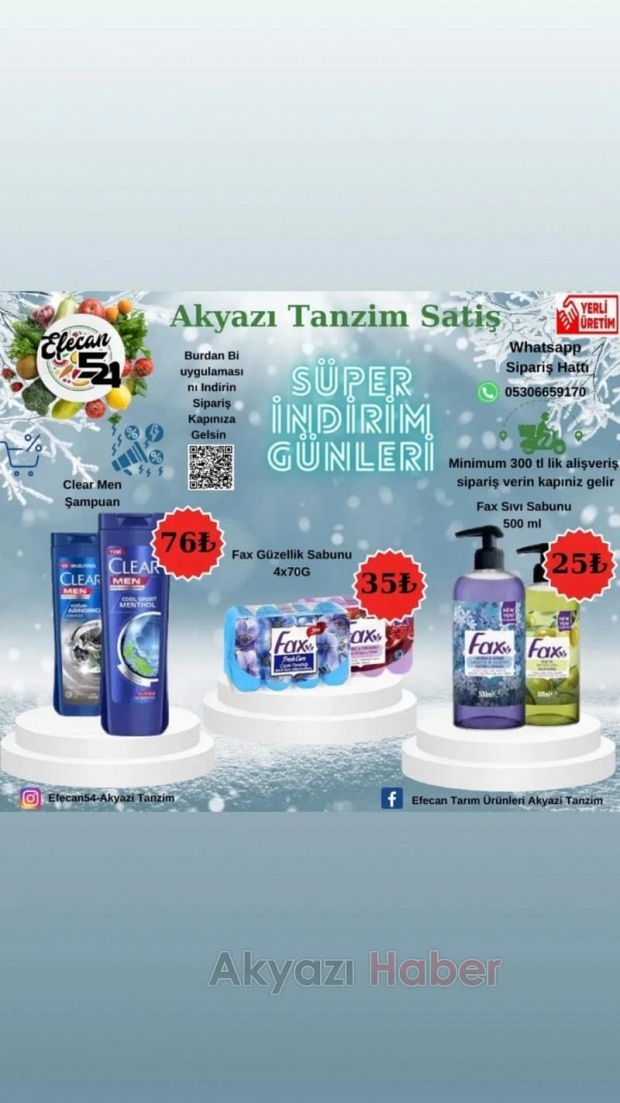 Efecan Tanzim Satış'ta kasada anında hediye çeki 